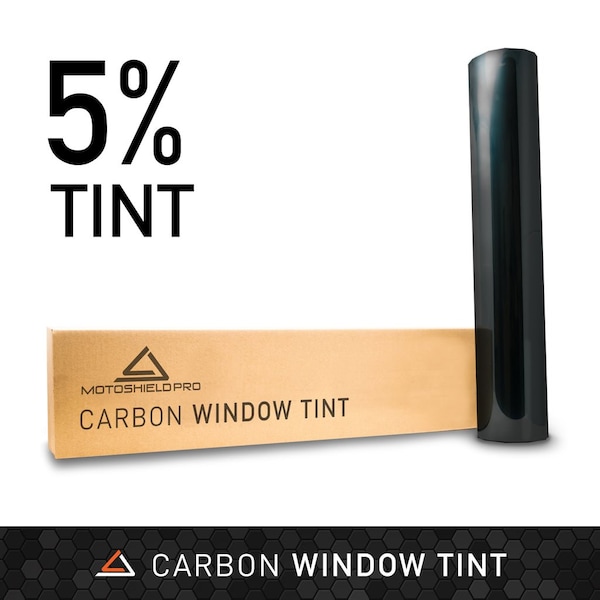 Motoshield Pro Carbon Window Tint Film for Auto, Car, Truck, 5% VLT 60 in x 100 ft ft Roll CAR-60-100-05 - main